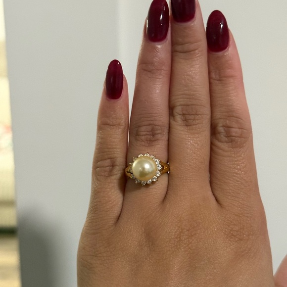 Vintage Gold Electroplate Ring Size 5 - Picture 2 of 6